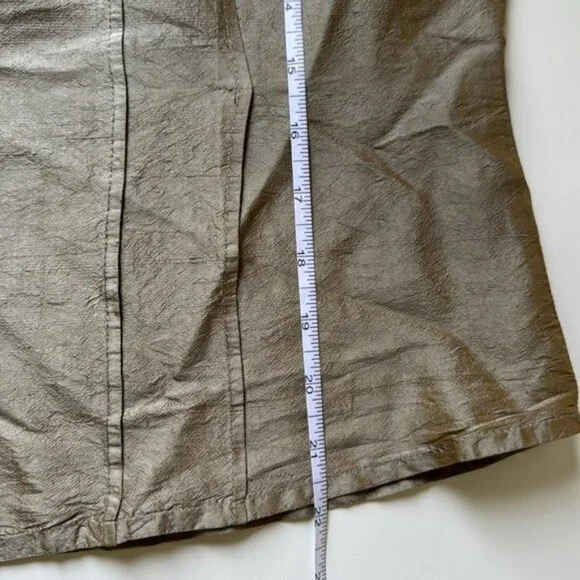Flax Silk Button Down Blouse Size S - Picture 9 of 9